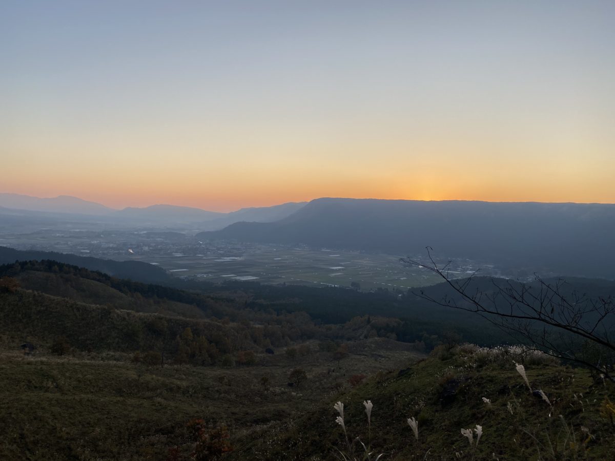 阿蘇の夕焼け