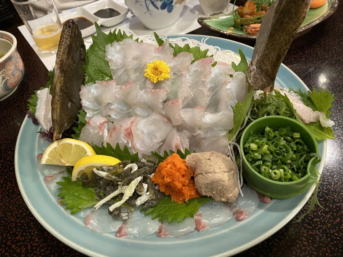 ひらめの姿造り